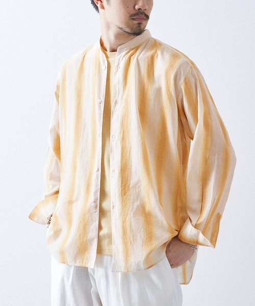 417 EDIFICE(フォーワンセブンエディフィス)の「【ESSENTIAL / エッセンシャル】シアーバンドシャツ(シャツ/ブラウス・メンズ・その他6/その他4/その他5/その他11・SMALL/LARGE/MEDIUM)」の18枚目の写真