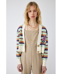 MOUSSY（マウジー）の「XG MULTICOLOR LOGO KNIT カーディガン