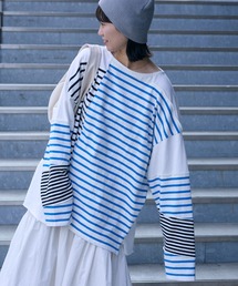 etsinta | 【etsinta/エシンタ】リメイクバスクボーダーオーバーTEE(Tシャツ/カットソー)