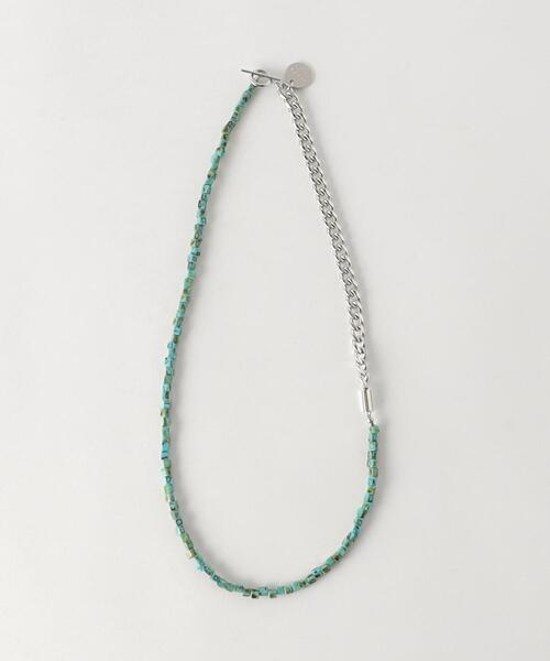 Jieda（ジエダ）の「＜JieDa＞ SWITCH BEADS NECKLACE/ネックレス（ネックレス・メンズ・ターコイズブルー/シルバー/ブラック・FREE）」の3枚目の写真