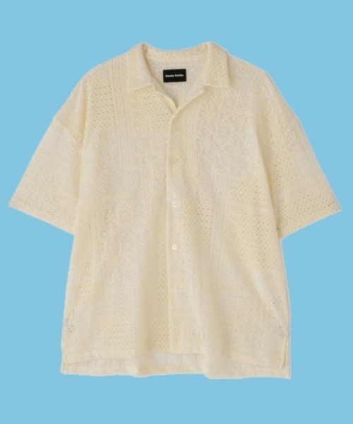 DANKE SCHON(ダンケシェーン)の「Dankeschon/ダンケシェーン/2TONE s/s Shirts(シャツ/ブラウス・メンズ・ホワイト/ベージュ/ネイビー・F)」の2枚目の写真