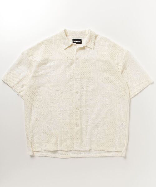 DANKE SCHON(ダンケシェーン)の「Dankeschon/ダンケシェーン/2TONE s/s Shirts(シャツ/ブラウス・メンズ・ホワイト/ベージュ/ネイビー・F)」の19枚目の写真
