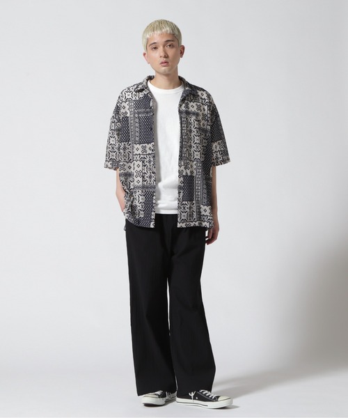 DANKE SCHON(ダンケシェーン)の「Dankeschon/ダンケシェーン/2TONE s/s Shirts(シャツ/ブラウス・メンズ・ホワイト/ベージュ/ネイビー・F)」の11枚目の写真