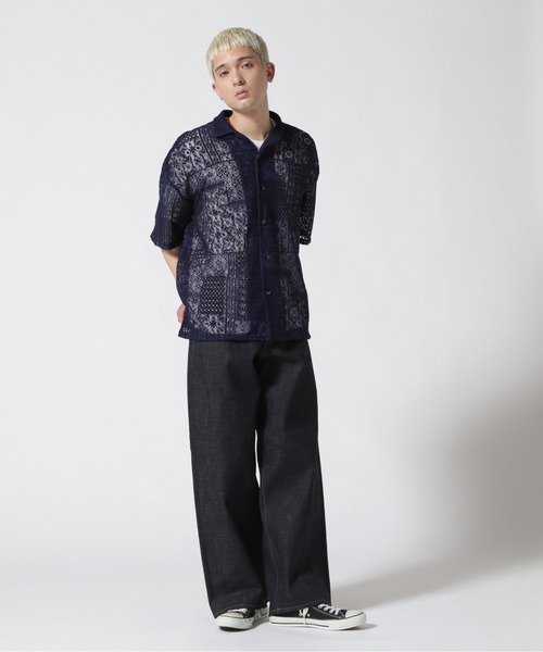 DANKE SCHON(ダンケシェーン)の「Dankeschon/ダンケシェーン/2TONE s/s Shirts(シャツ/ブラウス・メンズ・ホワイト/ベージュ/ネイビー・F)」の15枚目の写真