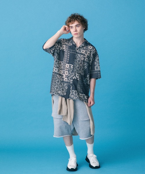 DANKE SCHON(ダンケシェーン)の「Dankeschon/ダンケシェーン/2TONE s/s Shirts(シャツ/ブラウス・メンズ・ホワイト/ベージュ/ネイビー・F)」の7枚目の写真