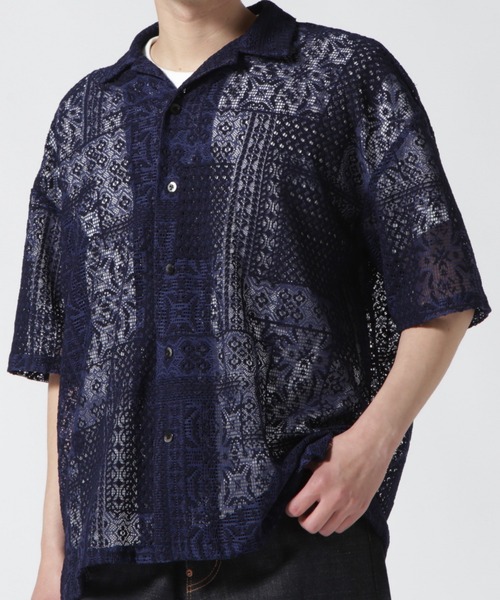 DANKE SCHON(ダンケシェーン)の「Dankeschon/ダンケシェーン/2TONE s/s Shirts(シャツ/ブラウス・メンズ・ホワイト/ベージュ/ネイビー・F)」の22枚目の写真