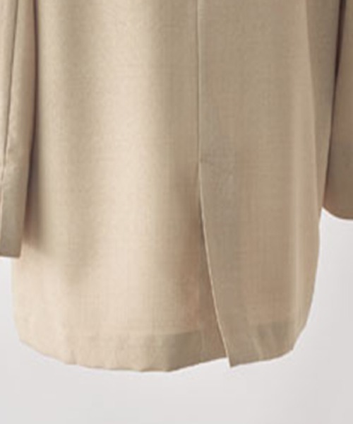 BELLUNA（ベルーナ）の「リネンライクジャケット（スーツジャケット・レディース・ベージュ/ネイビー/ブラウン・X-LARGE/LARGE/MEDIUM）」の4枚目の写真