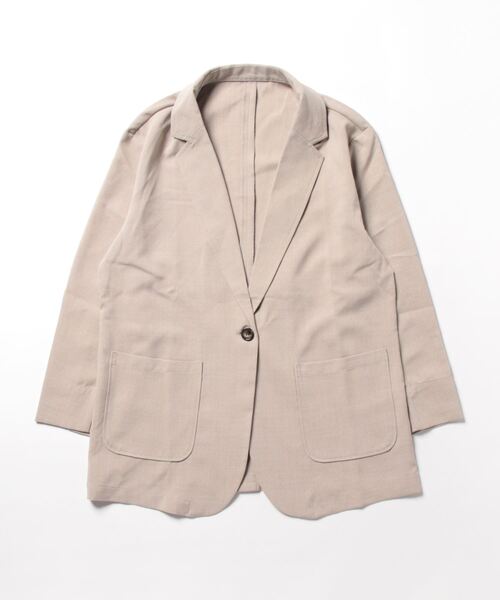 BELLUNA（ベルーナ）の「リネンライクジャケット（スーツジャケット・レディース・ベージュ/ネイビー/ブラウン・X-LARGE/LARGE/MEDIUM）」の6枚目の写真