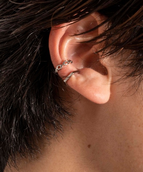 BROTHERHOOD（ブラザーフッド）の「【BROTHERHOOD】ベーシックイヤーカフv1「サージカルステンレス」(片耳用)（イヤーカフ・メンズ・A/B/C/D/E/F/G/H・FREE）」の3枚目の写真