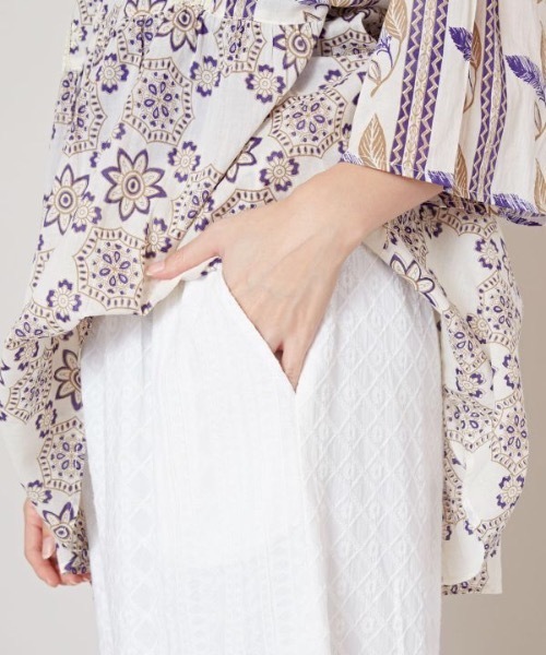 チャイハネ(チャイハネ)の「【チャイハネ】シフリー刺繍ワイドパンツ(その他パンツ・レディース・ホワイト/パープル/オレンジ・FREE)」の8枚目の写真