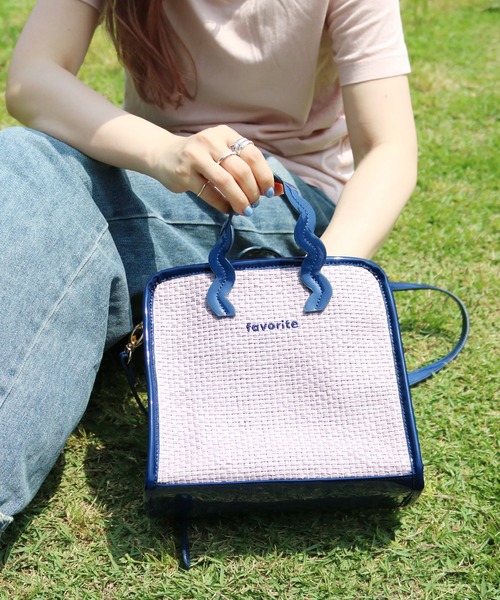 ACCOMMODE（アコモデ）の「フェイバリットミニショルダーバッグ（ショルダーバッグ・レディース・アイボリー/ライトグリーン/ラベンダー・FREE）」の3枚目の写真