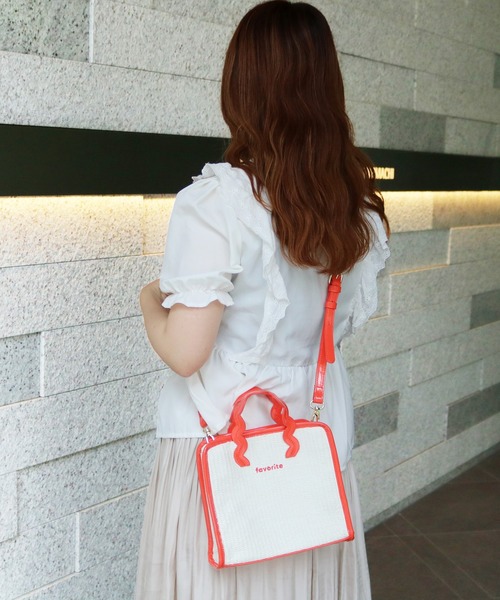 ACCOMMODE（アコモデ）の「フェイバリットミニショルダーバッグ（ショルダーバッグ・レディース・アイボリー/ライトグリーン/ラベンダー・FREE）」の2枚目の写真