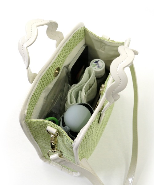 ACCOMMODE（アコモデ）の「フェイバリットミニショルダーバッグ（ショルダーバッグ・レディース・アイボリー/ライトグリーン/ラベンダー・FREE）」の12枚目の写真