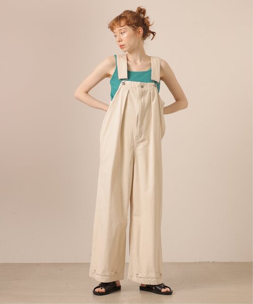 DOUBLE NAME(ダブルネーム)の「バギーデッキサロペット(サロペット/オーバーオール・レディース・ネイビー/キナリ/カーキ・FREE)」の2枚目の写真