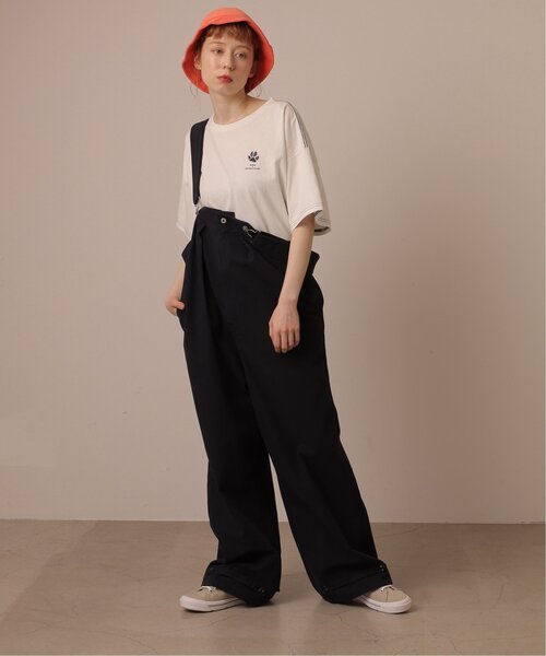 DOUBLE NAME(ダブルネーム)の「バギーデッキサロペット(サロペット/オーバーオール・レディース・ネイビー/キナリ/カーキ・FREE)」の5枚目の写真