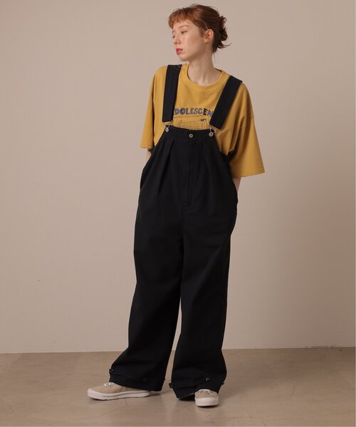 DOUBLE NAME(ダブルネーム)の「バギーデッキサロペット(サロペット/オーバーオール・レディース・ネイビー/キナリ/カーキ・FREE)」の12枚目の写真