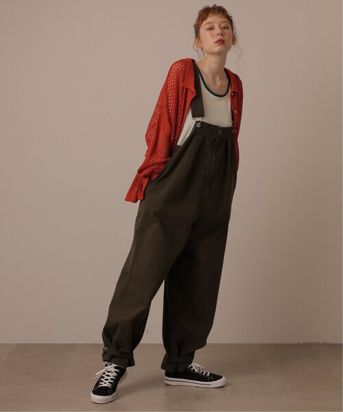 DOUBLE NAME(ダブルネーム)の「バギーデッキサロペット(サロペット/オーバーオール・レディース・ネイビー/キナリ/カーキ・FREE)」の16枚目の写真