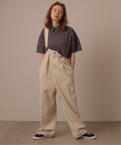 DOUBLE NAME(ダブルネーム)の「バギーデッキサロペット(サロペット/オーバーオール・レディース・ネイビー/キナリ/カーキ・FREE)」の22枚目の写真