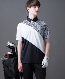 BUFFALO GOLF（バッファローゴルフ）の「LAD-POLOSHIRT(ラッド-ポロシャツ)モノグラム ポロシャツ（ポロシャツ）」