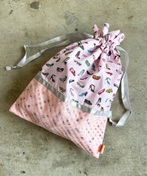 FLAPPER（フラッパー）の「FLAPPER★　フラッパー/eleu nani lapule エレウ　ナニ　ラープレ:シューズPRINT巾着（ポーチ・キッズ）」