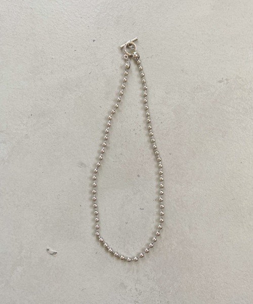 un+frame(アンフレーム)の「simple ball chain necklace/シンプル マンテルボールチェーンネックレス(ネックレス・レディース・シルバー/ゴールド・FREE)」の11枚目の写真