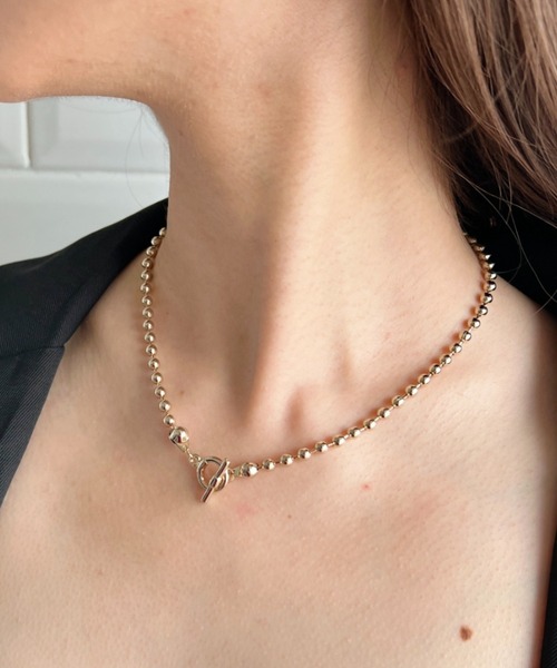 セール】simple ball chain necklace／シンプル マンテルボール