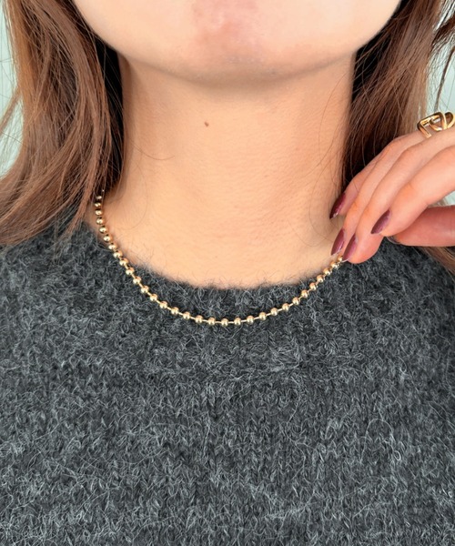 セール】simple ball chain necklace／シンプル マンテルボール