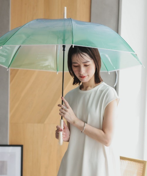 DONOBAN（ドノバン）の「グラデーションビニール傘（長傘・レディース・ピンク/パープル/ブルー・ONESIZE）」の7枚目の写真