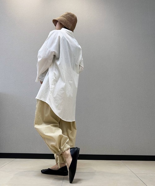 aimoha（アイモハ）の「コットンリネン風チュニックシャツ（シャツ/ブラウス・レディース・ブラック/グレー/ホワイト・SMALL/X-LARGE/LARGE/MEDIUM）」の13枚目の写真