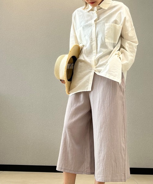 aimoha（アイモハ）の「コットンリネン風チュニックシャツ（シャツ/ブラウス・レディース・ブラック/グレー/ホワイト・SMALL/X-LARGE/LARGE/MEDIUM）」の21枚目の写真