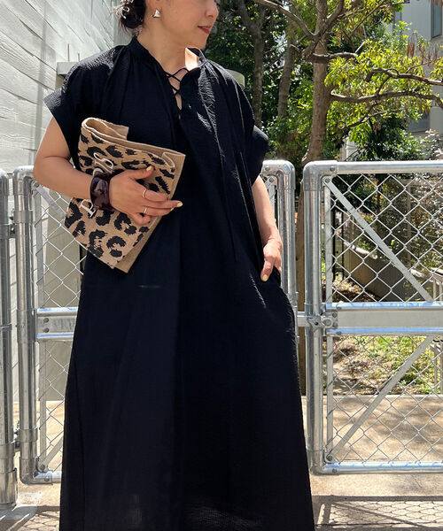 着用一回⭐︎ノーリーズミラクルウェーブレースアップワンピース　サーモンピンク 着用一回⭐︎ノーリーズミラクルウェーブレースアップワンピース