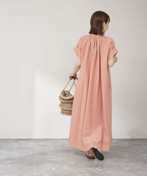 着用一回⭐︎ノーリーズミラクルウェーブレースアップワンピース　サーモンピンク NOLLEY'S（ノーリーズ）の「◇【WEB限定】ミラクルウエーブ