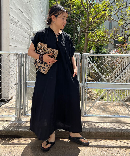 着用一回⭐︎ノーリーズミラクルウェーブレースアップワンピース　サーモンピンク 着用一回⭐︎ノーリーズミラクルウェーブレースアップワンピース