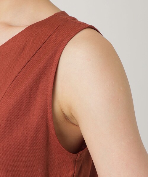 LOVELESS（ラブレス）の「コットンリネンギャザードレス（ワンピース・レディース・ライトベージュ/ブラック/オレンジ系その他5・36）」の5枚目の写真