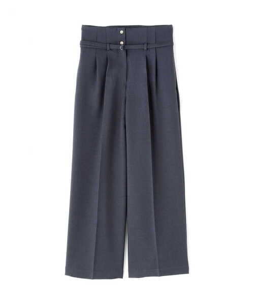 N.（N. Natural Beauty Basic）（エヌエヌナチュラルビューティーベーシック）の「【S Size Line】◆ベルト付タックハイウエストパンツ（スラックス・レディース・グレー/グリーン・SMALL/MEDIUM）」の17枚目の写真