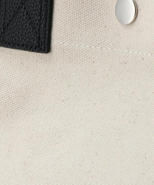 green label relaxing（グリーンレーベルリラクシング）の「キャンバス×フェイクレザー タテ トートバッグ（ビジネスバッグ・メンズ・ナチュラル・FREE）」の9枚目の写真