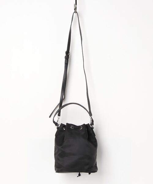 WEGO（ウィゴー）の「WEGO/ナイロン巾着ショルダー（ショルダーバッグ・レディース・ブラック・FREE）」の14枚目の写真