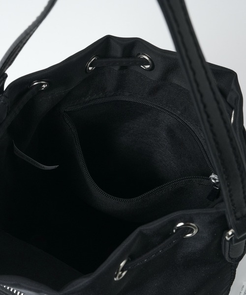 WEGO（ウィゴー）の「WEGO/ナイロン巾着ショルダー（ショルダーバッグ・レディース・ブラック・FREE）」の12枚目の写真