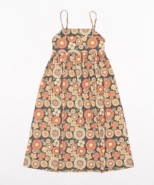 anap mimpi（アナップミンピ）の「レトロフラワー切替キャミワンピース（ワンピース・レディース・ベージュ/ブラック・FREE）」の6枚目の写真