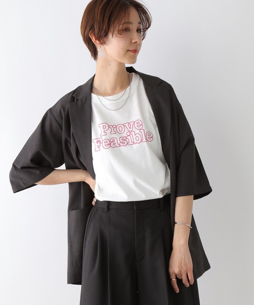 LEPSIM（レプシィム）の「アソートプリントT2　193617（Tシャツ/カットソー・レディース・ブラック/アイボリー/オフホワイト/オレンジ/ホワイト系その他/ブラウン・FREE）」の21枚目の写真