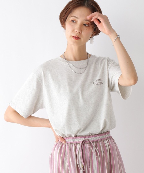 LEPSIM（レプシィム）の「アソートプリントT2　193617（Tシャツ/カットソー・レディース・ブラック/アイボリー/オフホワイト/オレンジ/ホワイト系その他/ブラウン・FREE）」の15枚目の写真