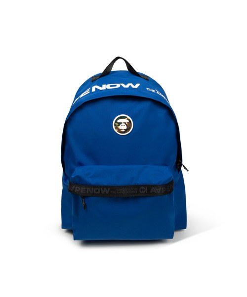 ★APE エイプ 初期 ナイロンリュック バックパック★ デイパック リュックサック ロゴプリント ナイロン 黒 ブラック