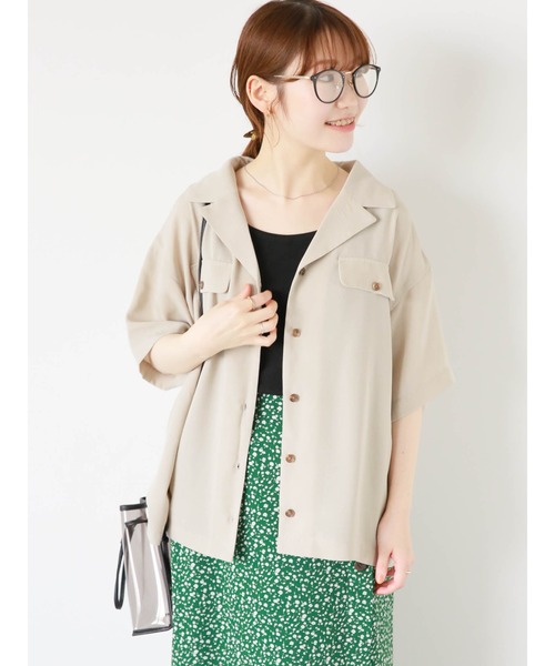 ehka sopo（エヘカソポ）の「前後2WAYボタン付タンクトップ（タンクトップ・レディース・ダークオレンジ/ブラック/オフホワイト/ライトベージュ・F）」の9枚目の写真