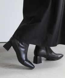 select MOCA | スクエアサイドジップショートブーツ(ブーツ)