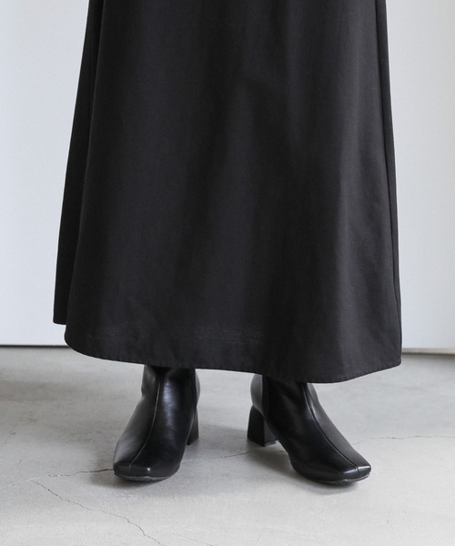 select MOCA（セレクトモカ）の「スクエアサイドジップショートブーツ（ブーツ・レディース・ブラック/アイボリー・SMALL/MEDIUM/LARGE）」の14枚目の写真