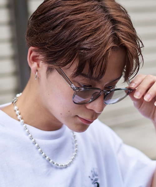 SPINNS(スピンズ)の「スモークフレームボストン型サングラス/透け感/ユニセックス(サングラス・メンズ・グレー系その他/ベージュ系その他・ONESIZE)」の6枚目の写真