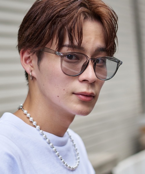 SPINNS(スピンズ)の「スモークフレームボストン型サングラス/透け感/ユニセックス(サングラス・メンズ・グレー系その他/ベージュ系その他・ONESIZE)」の9枚目の写真