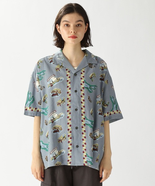 niko and（ニコアンド）の「リネンレーヨンスーベニア開襟シャツ