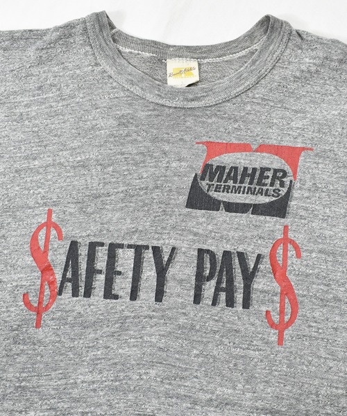 【ヴィンテージ古着】70~80\'s SAFETY PAYS プリント Tシャツ USA製(Tシャツ/カットソー)|VINTAGE(ヴィンテージ)