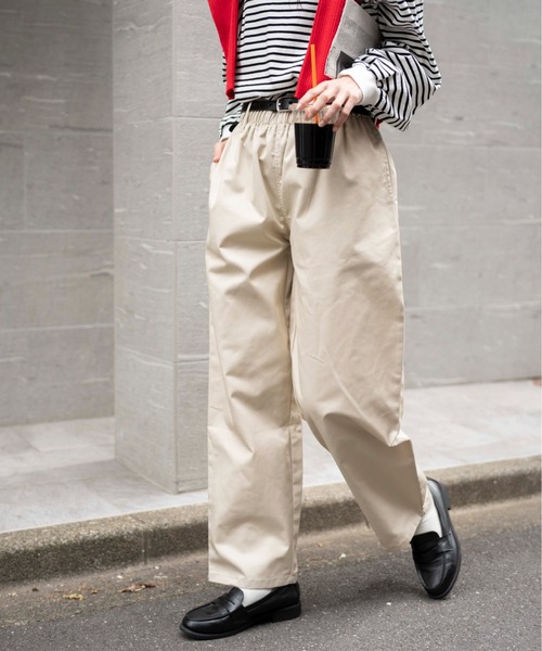 WEGO(ウィゴー)の「WEGO/【26春夏★待望の再入荷・WEB限定】ワイドシェフパンツ(チノパンツ・メンズ・ブルー/ブラック/ホワイト/オリーブ/ベージュ/ライトグレー/ベージュ系その他・X-LARGE/MEDIUM/LARGE)」の17枚目の写真